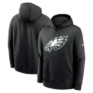 Philadelphia eagles nike club logo pullover hoodie Black