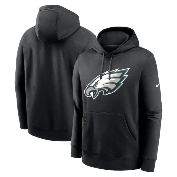 Philadelphia eagles nike club logo pullover hoodie Black