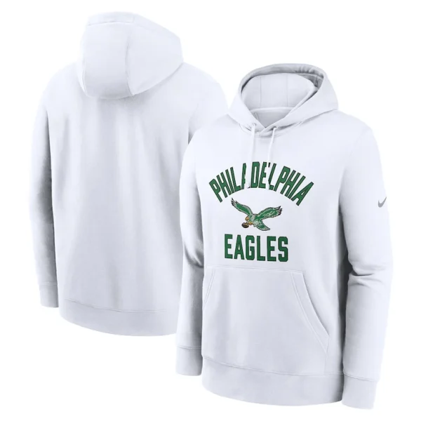Philadelphia eagles nike club pullover hoodie White