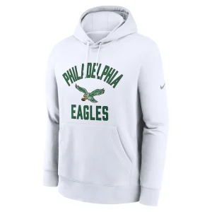Philadelphia eagles nike club pullover hoodie White M