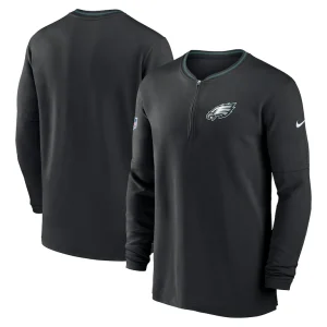 Philadelphia eagles nike coach half zip sweatshirt Black