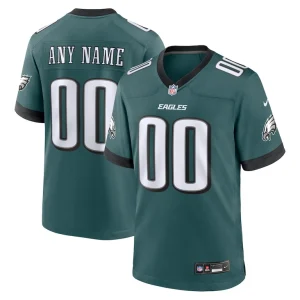Philadelphia eagles nike custom game jersey Midnight green