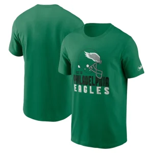 Philadelphia eagles nike helmet essential t shirt Kelly green