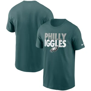 Philadelphia eagles nike hometown collection iggles t shirt Midnight green