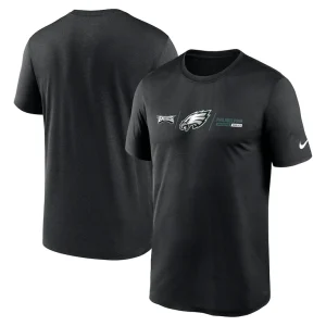Philadelphia eagles nike horizontal lockup legend t shirt Black