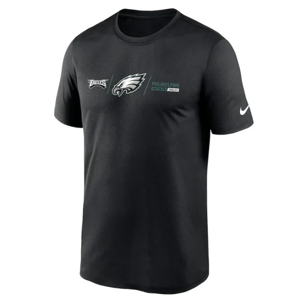 Philadelphia eagles nike horizontal lockup legend t shirt Black M