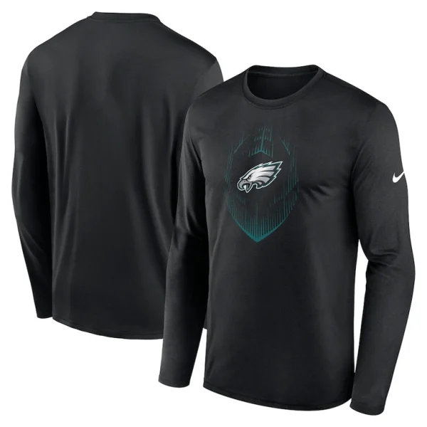 Philadelphia eagles nike legend icon long sleeve t shirt Black