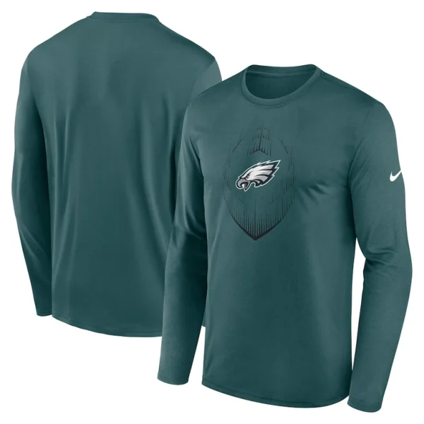 Philadelphia eagles nike legend icon long sleeve t shirt Midnight green