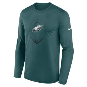 Philadelphia eagles nike legend icon long sleeve t shirt Midnight green M