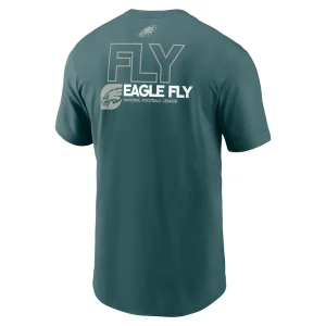 Philadelphia eagles nike outline t shirt Midnight green L