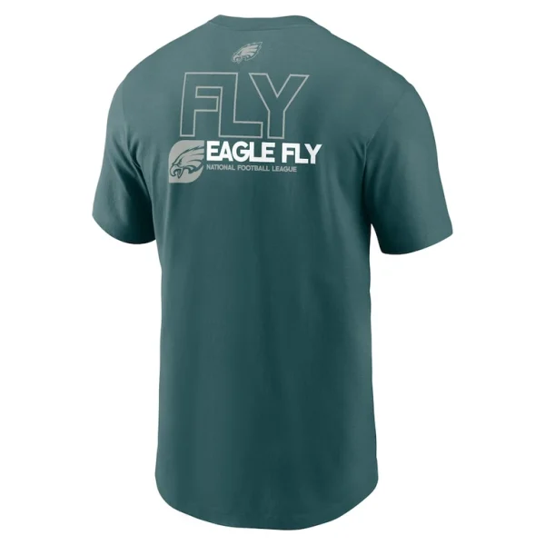 Philadelphia eagles nike outline t shirt Midnight green L