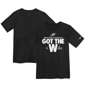 Philadelphia eagles nike preschool super bowl lix champions parade t shirt Black