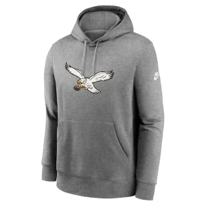 Philadelphia eagles nike rewind club logo pullover hoodie Heather gray M