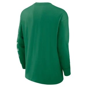 Philadelphia eagles nike rewind heavy max 90 pocket long sleeve t shirt Green L