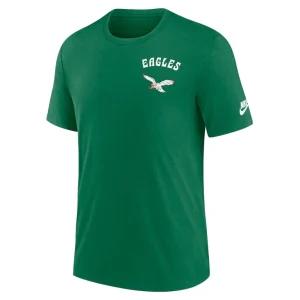 Philadelphia eagles nike rewind team excite 2 hit tri blend t shirt Kelly green M