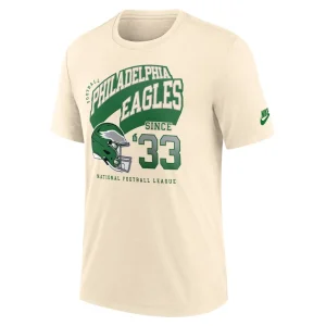Philadelphia eagles nike rewind tri blend t shirt natural Multi M
