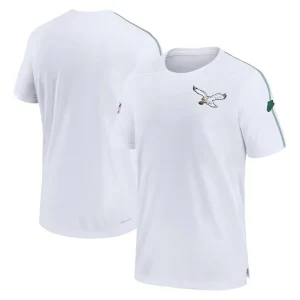 Philadelphia eagles nike sideline alternate logo coach performance top White