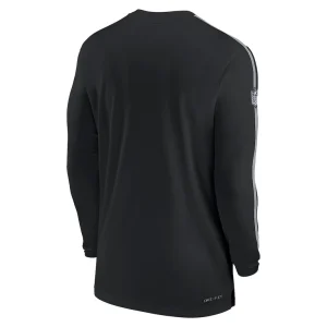 Philadelphia eagles nike sideline coach uv performance long sleeve t shirt Black L
