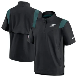Philadelphia eagles nike sideline coaches chevron lockup pullover top Black