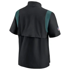Philadelphia eagles nike sideline coaches chevron lockup pullover top Black L