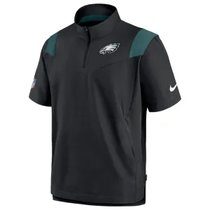 Philadelphia eagles nike sideline coaches chevron lockup pullover top Black M