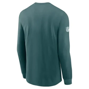Philadelphia eagles nike sideline performance long sleeve t shirt Midnight green L