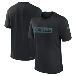 Philadelphia eagles nike sideline player performance t shirt Black