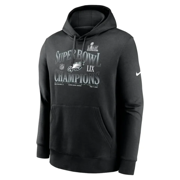 Philadelphia eagles nike super bowl lix champions 90s retro pullover hoodie Black M