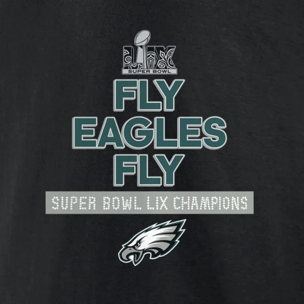 Philadelphia eagles nike super bowl lix champions fly eagles fly t shirt Black XL