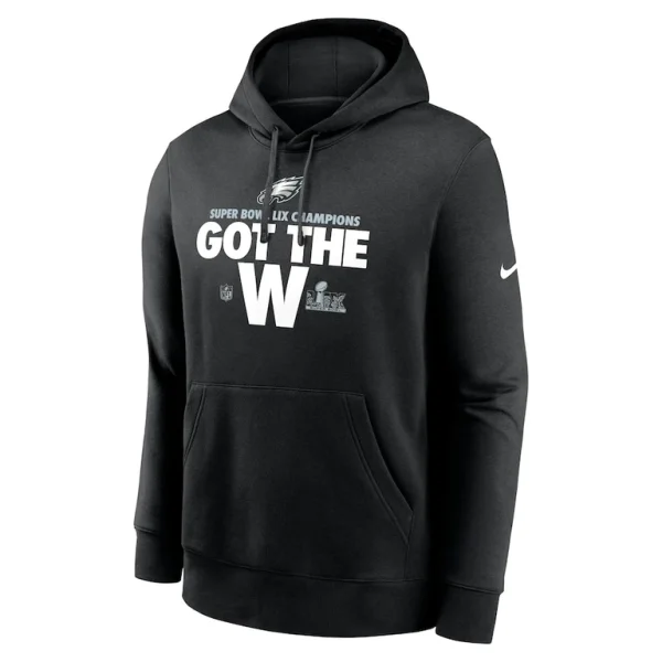 Philadelphia eagles nike super bowl lix champions parade therma performance pullover hoodie Black M