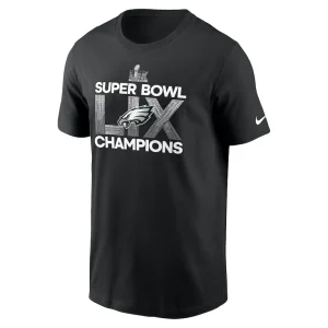 Philadelphia eagles nike super bowl lix champions supplemental t shirt Black M