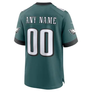 Philadelphia eagles nike super bowl lix custom game jersey Midnight green L