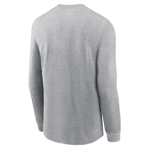 Philadelphia eagles nike super bowl lix nola inspired long sleeve t shirt Heather gray L