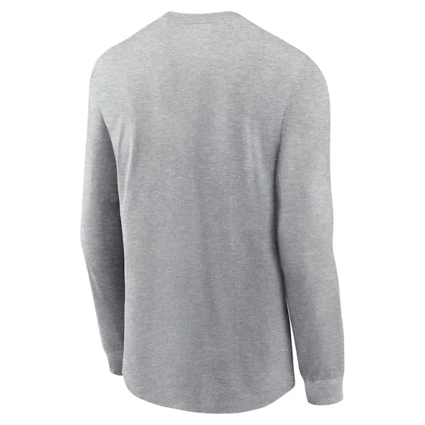Philadelphia eagles nike super bowl lix nola inspired long sleeve t shirt Heather gray L