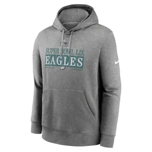 Philadelphia eagles nike super bowl lix nola inspired pullover hoodie Heather gray M