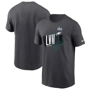 Philadelphia eagles nike super bowl lvii local phrase t shirt anthracite Multi