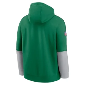 Philadelphia eagles nike throwback logo club tri blend pullover hoodie Kelly green L