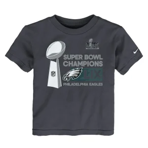 Philadelphia eagles nike toddler super bowl lix champions locker room trophy collection t shirt anthracite Multi 3T