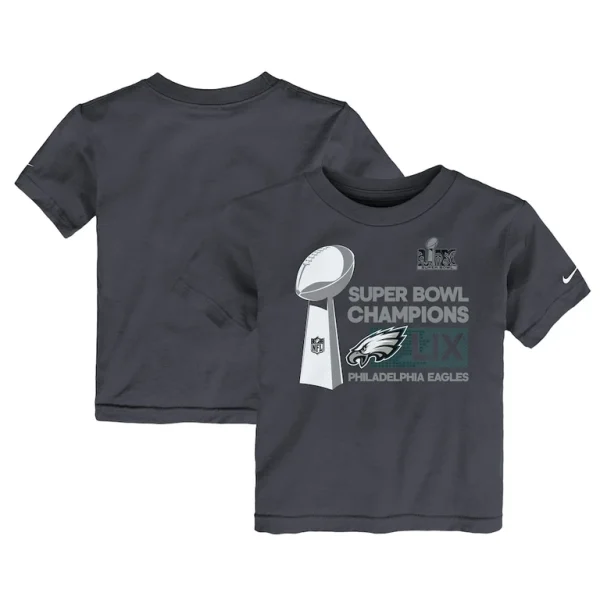 Philadelphia eagles nike toddler super bowl lix champions locker room trophy collection t shirt anthracite Multi