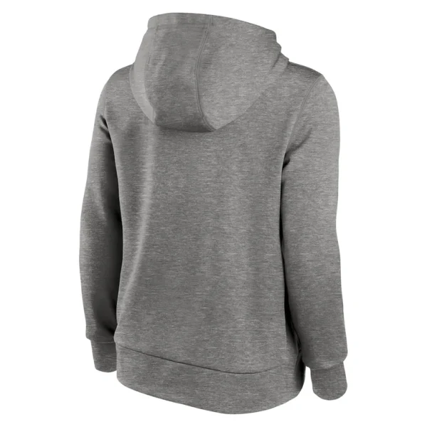 Philadelphia eagles nike womens 2024 nfc champions locker room trophy collection therma fleece pullover hoodie Heather gray L