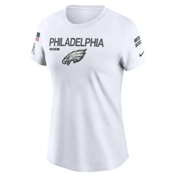 Philadelphia eagles nike womens 2024 salute to service legend performance t shirt White S