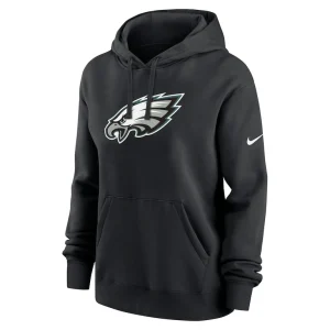 Philadelphia eagles nike womens club fleece pullover hoodie Black S
