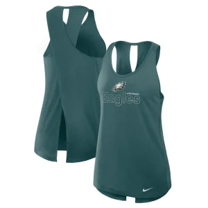 Philadelphia eagles nike womens crossback performance tank top Midnight green