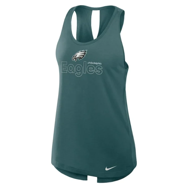Philadelphia eagles nike womens crossback performance tank top Midnight green S