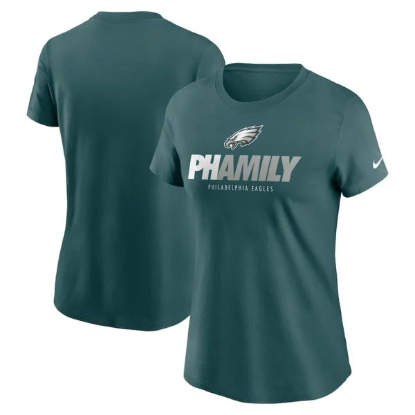 Philadelphia eagles nike womens hometown local pack t shirt Midnight green