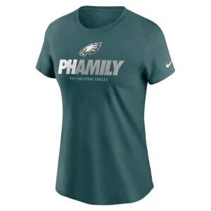 Philadelphia eagles nike womens hometown local pack t shirt Midnight green M