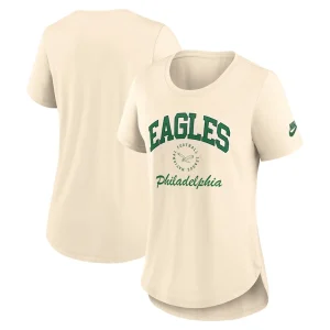 Philadelphia eagles nike womens rewind tri blend t shirt natural Multi