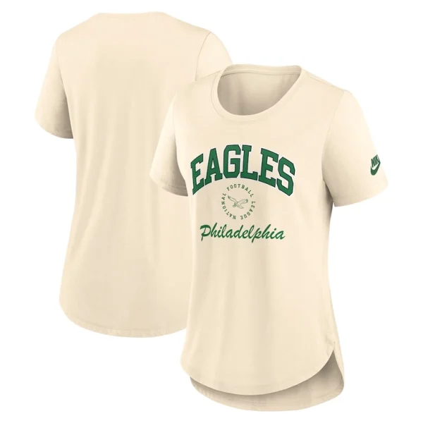 Philadelphia eagles nike womens rewind tri blend t shirt natural Multi