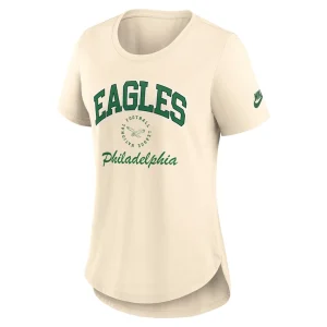 Philadelphia eagles nike womens rewind tri blend t shirt natural Multi S
