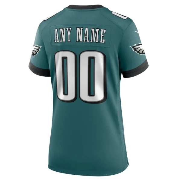 Philadelphia eagles nike womens super bowl lix custom game jersey Midnight green L